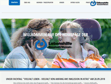 Tablet Screenshot of lebenshilfe-nw.de